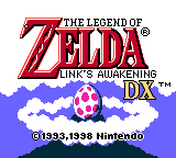Link's Awakening DX title screen